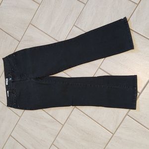St.John's Bay Black Wash Slim Pocket Boot Cut Jeans P6